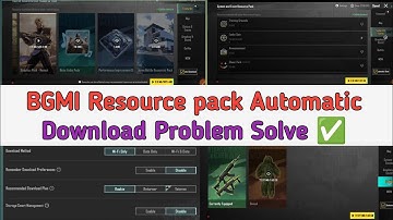 bgmi resource pack automatic download problem solve 2025 || bgmi resource auto download ||