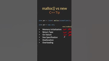 malloc() vs new() in C++ | Memory Management | C++ Interview Question