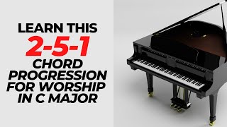 2-5-1 Piano Chord Progression In C Major- ( Instructor- Emmanuel)