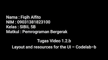 01.2.b Layouts and resources for the UI-Codelab-b | Fiqih Alfito_09031381823100_SIBIL 5B_Pertemuan 2