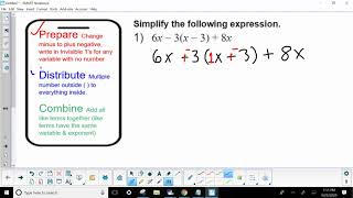 Mixed Practice: Simplify and Solve #1