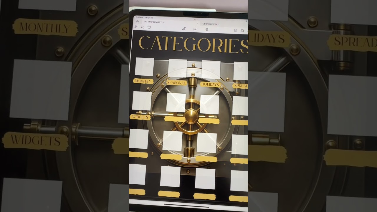 Organize your digital planner stickers in style! 