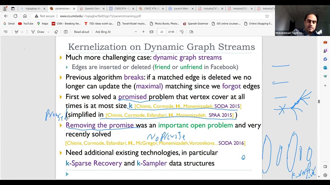 Lesson 18: Network Algorithms and Approximations by Mohammad Hajiaghayi: Network Streaming 2