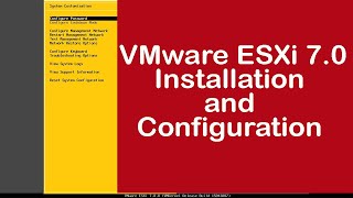 vsphere 7: how to install and configure vmware esxi 7.0