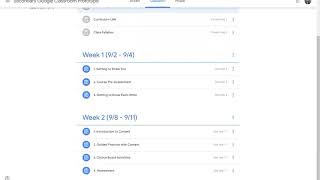 Google Classroom Classwork and Assignments