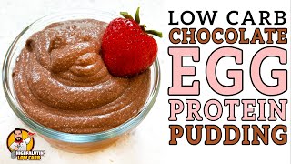 VIRAL Keto Egg Protein PUDDING  LOW CARB Chocolate Pudding Recipe!