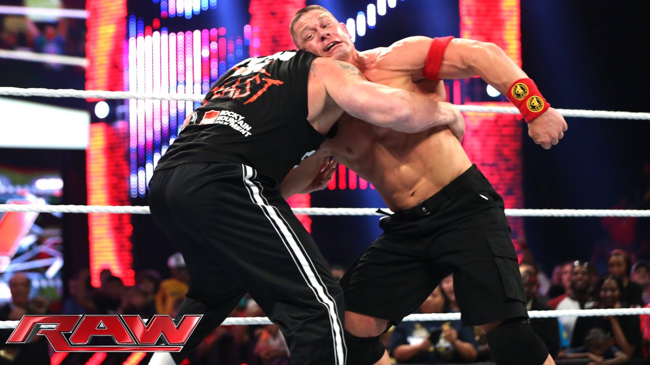 John Cena And Brock Lesnar Brawl Before Night Of Champions Raw