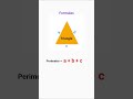 Triangle formulas | Perimeter | #educoclasses25