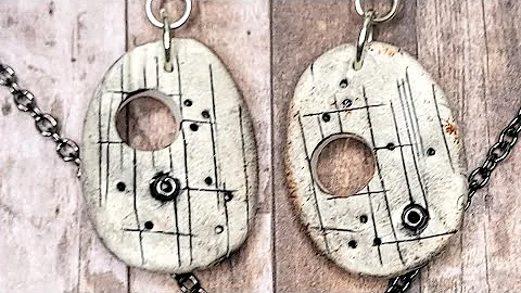 Rustic surface technique on polymer clay