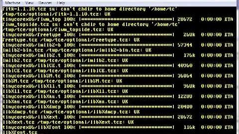 tinycore pxe booting issue