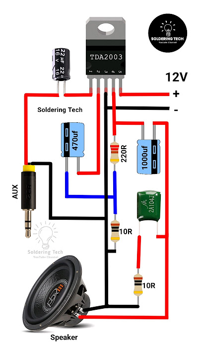 TDA 2003 ic amplifier | Amplifier #shorts #diy #amplifier