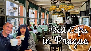 4 Most Beautiful Prague Cafes (Municipial House Cafe, Cafe Louvre, Grand Cafe Orient, Cafe Slavia)