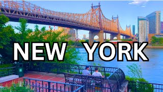4K | 🌸 NEW YORK CITY SPRING WALK - East River Greenway & Sutton Place | USA