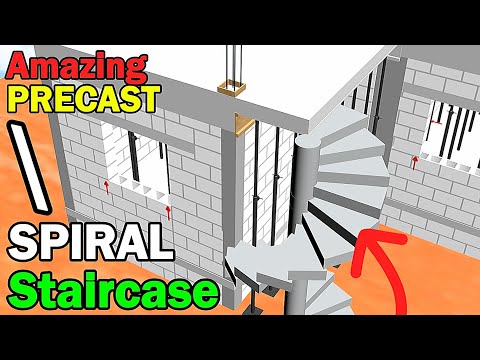 Spiral Staircase Construction (How to do Precast Staircase)