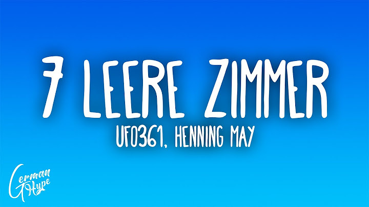 Ufo361 - 7 LEERE ZIMMER ft. Henning May