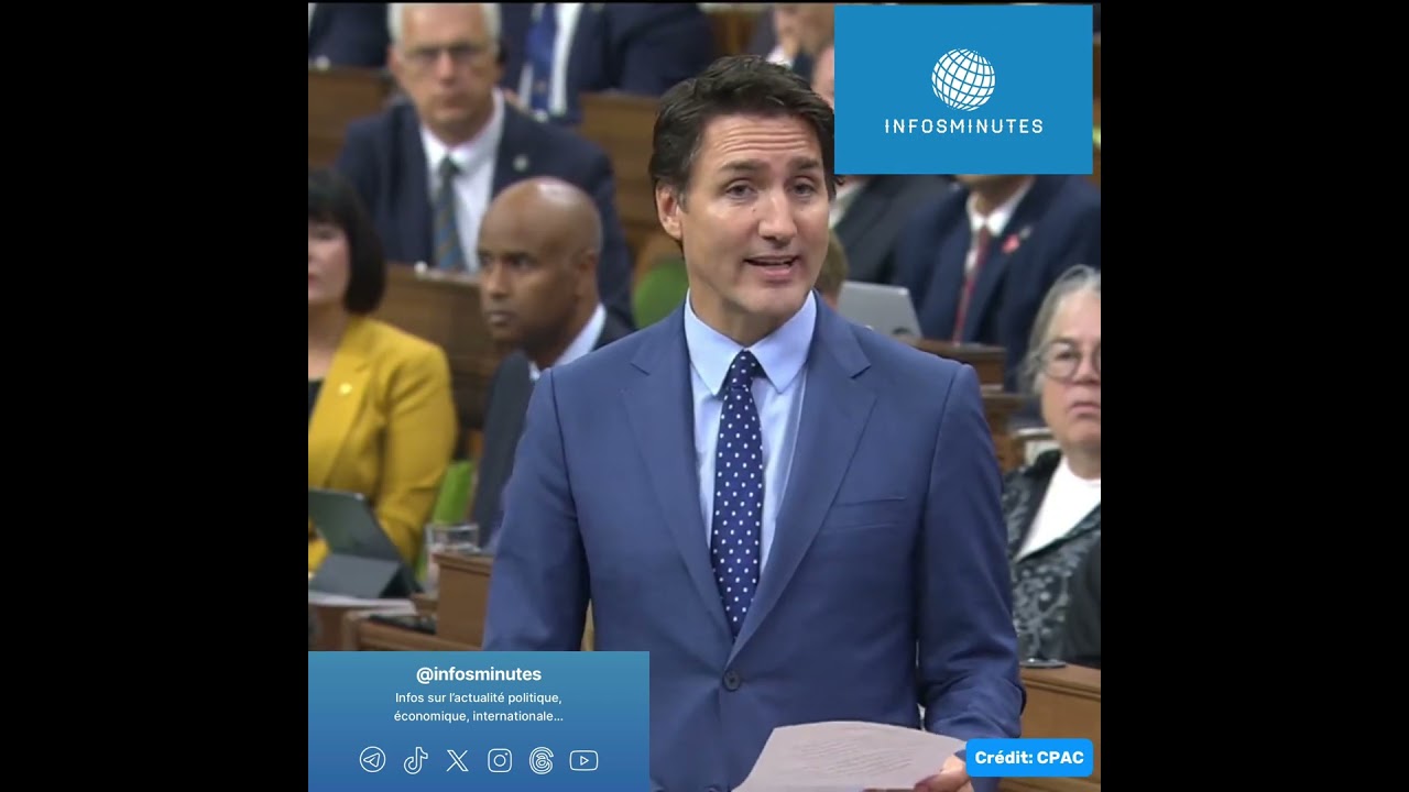 🇨🇦 : Justin Trudeau présente sa démission face à la crise au Canada. 