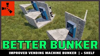 Rust Base Core Bunker | Eco-raid-proof Vending Machine | No HQM Square | Shelf Tip | Lower Upkeep