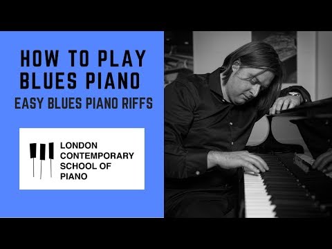 Video: Wie Man Blues Auf Dem Klavier Spielt Play