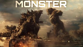 Godzilla vs Kong fight in the ocean - Monster (Music Video)