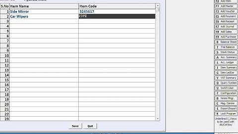 Party   wise Item Code in BUSY Hindi