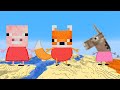 Peppa pig animals with minecraft heads and sounds