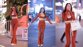 The Beautiful Echo Yue Street Shoot in hot red Dress | Instagram - @echoyueofficial