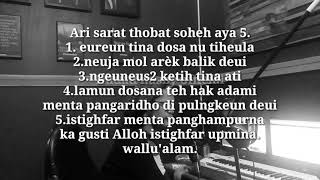 5 syarat Thobat | Nadhom sunda | Ust. Hadad hasby