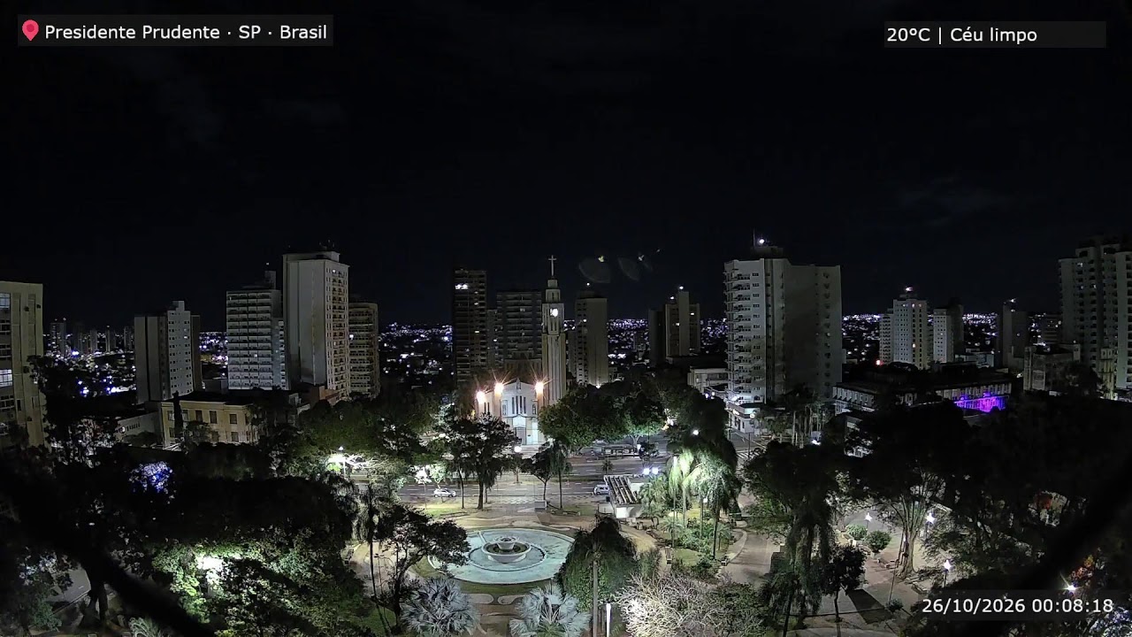 Presidente Prudente, SP – City Center Live Cam — Presidente Prudente, São Paulo live camera thumbnail