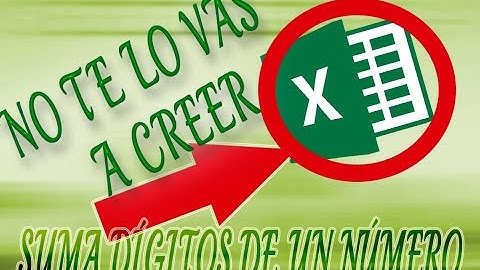 SUMAR DÍGITOS DE UN NÚMERO FÁCIL || EXCEL Y MACROS