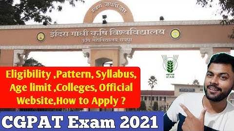 CGPAT Exam 2021 | PAT Application form 2021| CGPAT 2021 Eligibility,Syllabus,Colleges full info