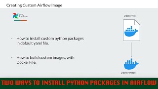 How to build your custom airflow docker image | install custom packages in docker image  | Airflow