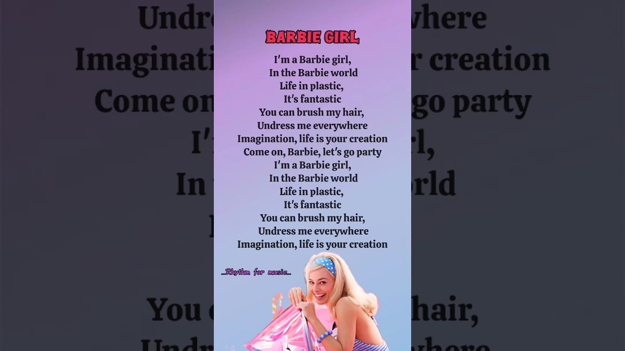 Barbie Girl( lyrics)-Aqua