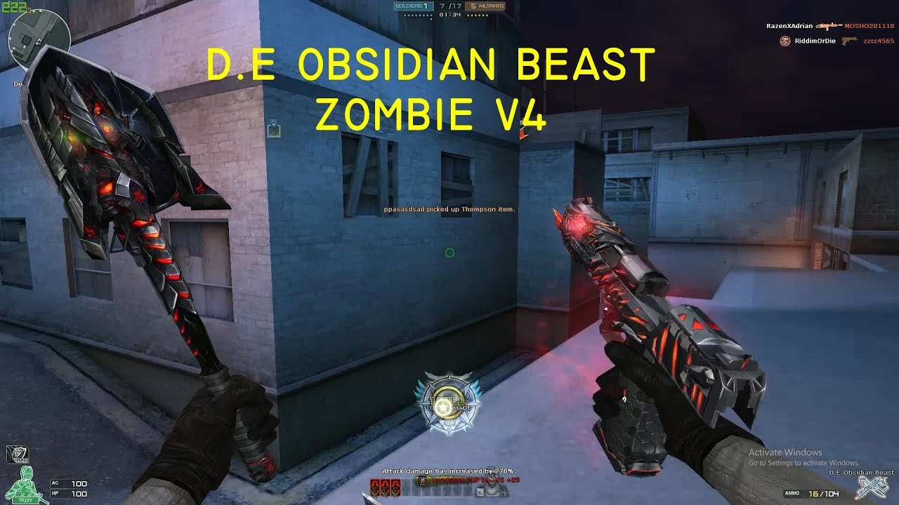 Crossfire West (Đột Kích Bắc Mỹ) 2.0: Desert Eagle-Obsidian Beast | Zombie v4