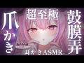 自作バイノーラル ☾ ASMR￤鼓膜直撃不可避 !? カリカリ爪耳かき┊指かき,高速耳かき,両耳同時,whisper,nail ear cleaning,binaural￤未澄めめ VTuber