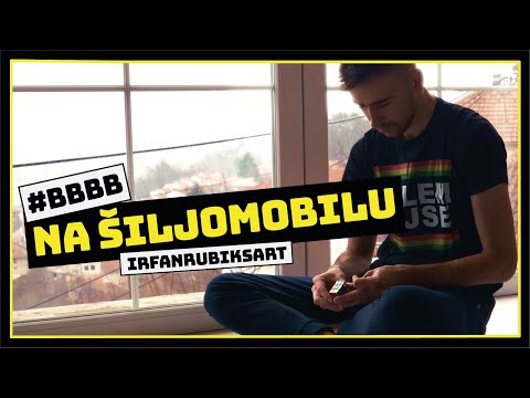 Irfan Kapidzić Rubiksart | #BBBB na šiljomobilu (Mozaik kreiran od rubikovih kocki)