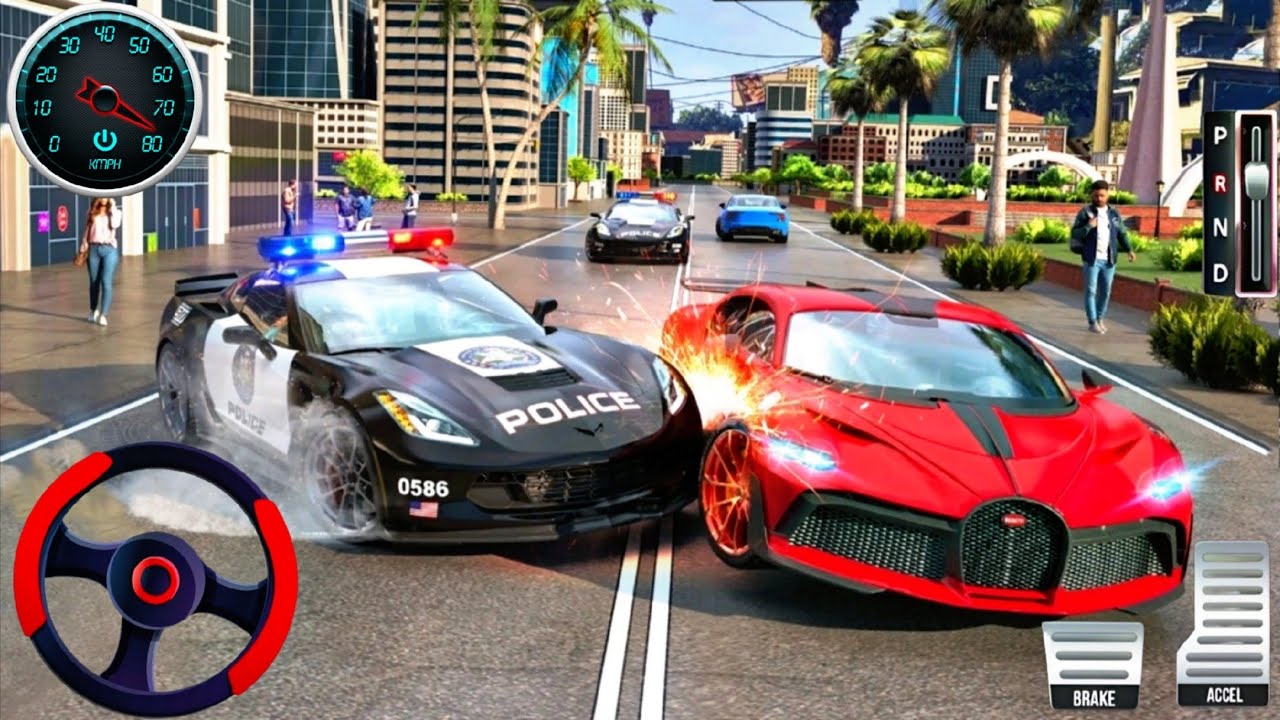 Police Car Chase Crazy Driving Simulator 2025 - City Police Chase Car ...