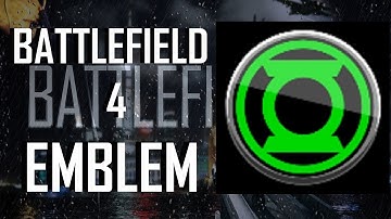 Battlefield 4 / BF4 Green Lantern Logo Emblem Tutorial