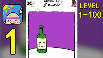 Just Draw - Drawing Puzzles Gameplay Walkthrough 1 - 100 Levels (IOS) | Snack Game