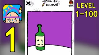 Just Draw - Drawing Puzzles Gameplay Walkthrough 1 - 100 Levels (IOS) | Snack Game screenshot 5