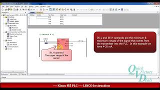 Kinco PLC - part 9 - LINCO Instruction to scale the values