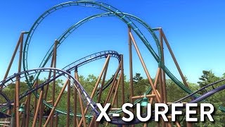 RCT3 - X-Surfer (Maurer Sรถhne X-Car Coaster)