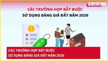 Các trường hợp bắt buộc sử dụng bảng giá đất năm 2026 | Báo Lao Động