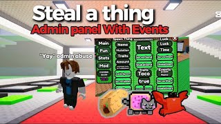 Famous Steal a Thing Admin Panel With Events | Studio Lite Tutorial Profile