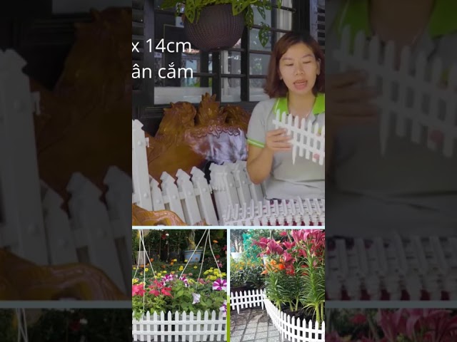 Hàng rào nhựa trang trí sân vườn - Vườn Sài Gòn - 0909123408