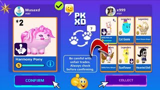 Pkxd Giveaway#131 || 🐎"Harmony Pony" And I Got 6 Legendary pets Including "Buddy Little Cow Shinny🐮✨
