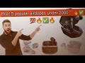 top 5 boat airdopes under 2000 | value for money 🤑💰 product|#unboxing#boat