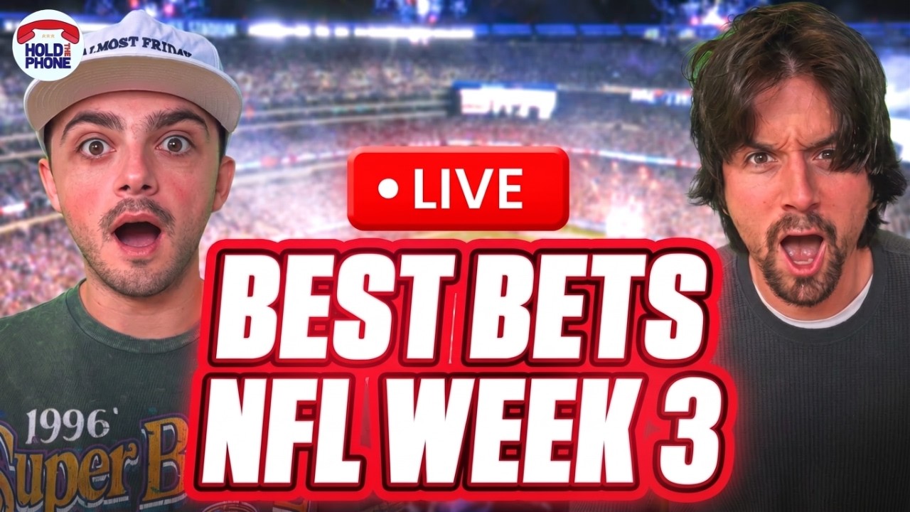 NFL Week 3 LIVE: Best Bets, Subscribers Call-In & $500 Parlay Giveaway!