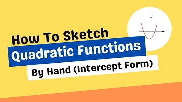 How To Sketch Quadratic Functions by Hand Using Intercept Form (4 Easy Steps)