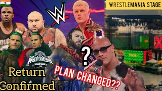 Cody Vs Roman Plan Changed ? Formar Tag Team's Return WrestleMania Confirmed ? Wrestlemenia Stage