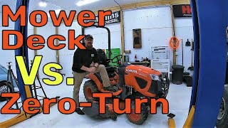 Which Should You Buy? Kubota BX Mid Mount Mower Deck vs Zero Turn - BX23S Comparison